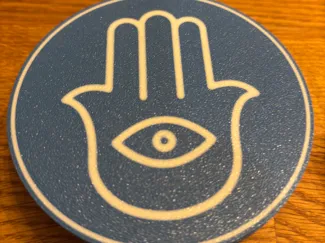 Hamsa round coasters
