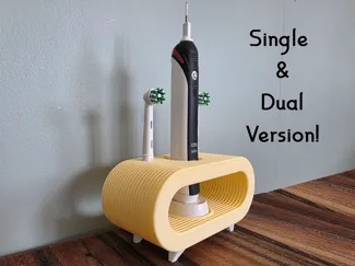 Ridged Modern Toothbrush Stand