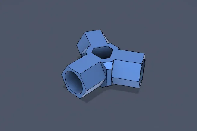 Pipe 3way for 1/2inch