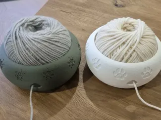 Schale für Wolle mit Motiv