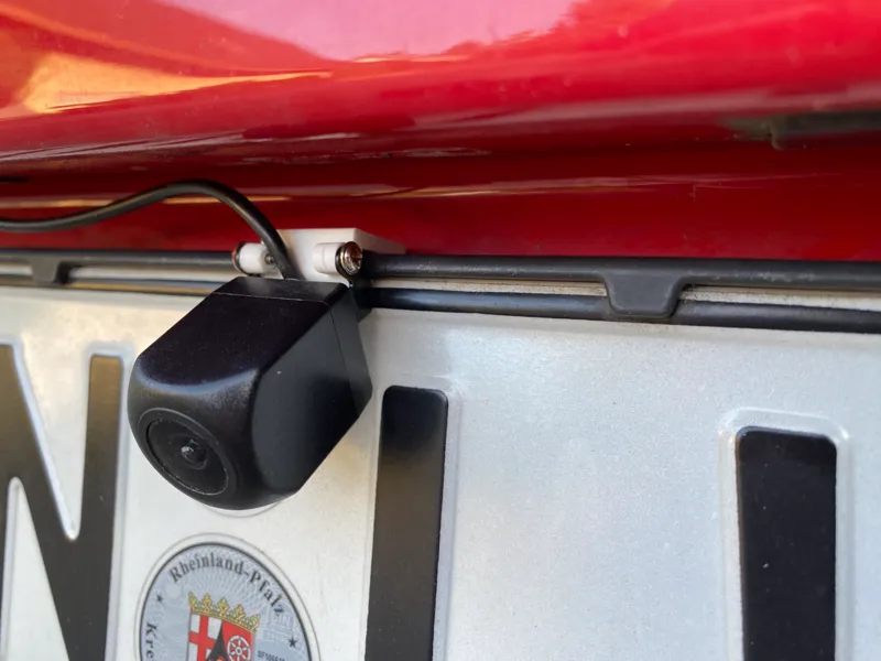 Backup Camera License Plate Clip