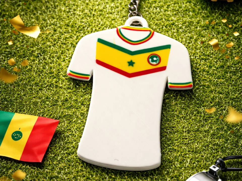 iconic Senegal jersey keychain - Free 3D Print Model - MakerWorld