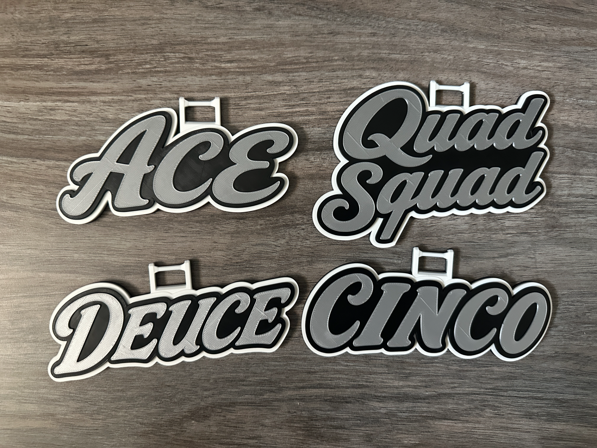 Ace, Deuce, Quad Squad, & Cinco - Hype Pendants