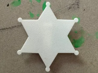 Sheriffstern zum bemalen 