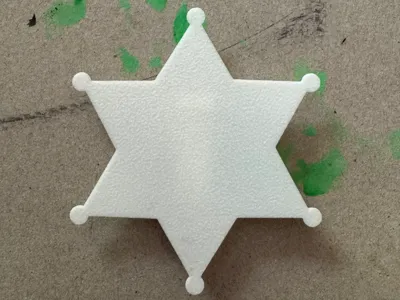 Sheriff's star for painting