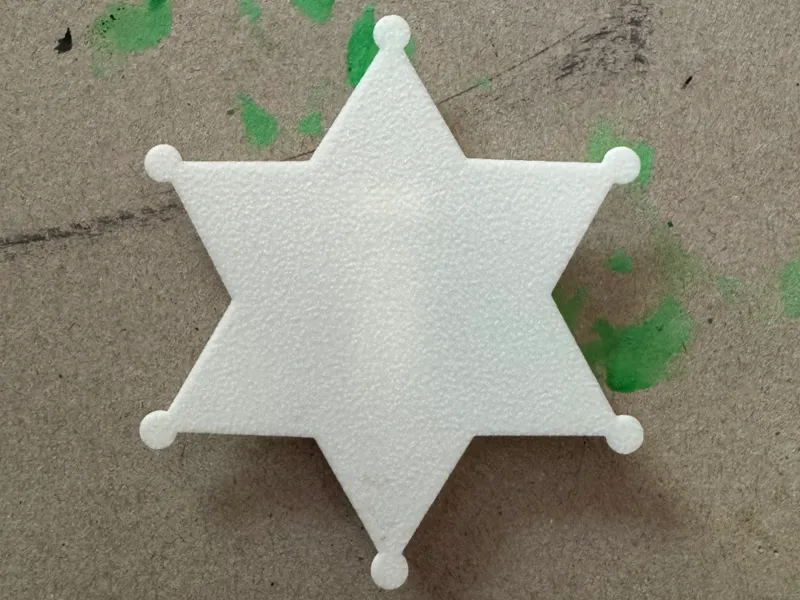 Sheriffstern zum bemalen 