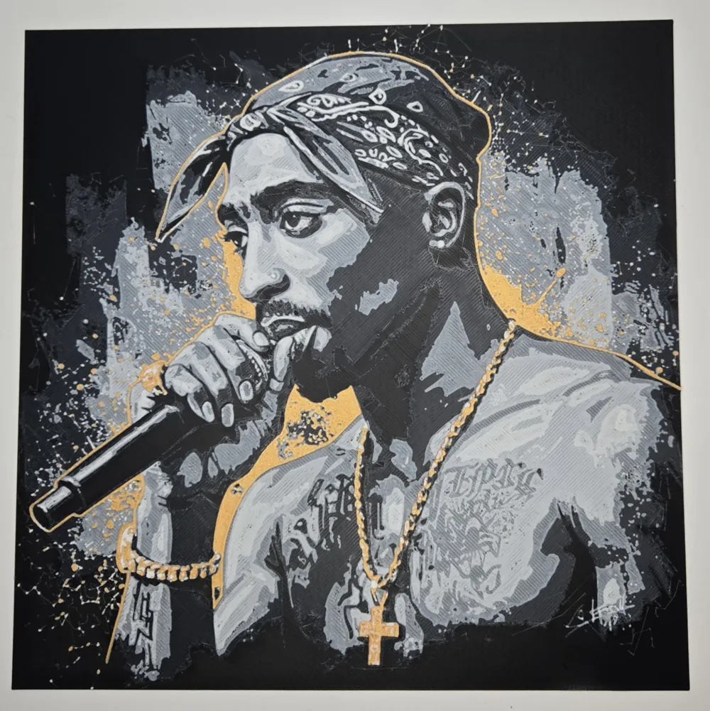 2Pac Hueforge by LoFi Layers MakerWorld: Download Free 3D Models