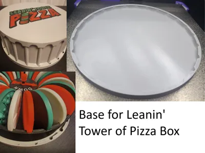 Base for Leanin' Tower of Pizza Box