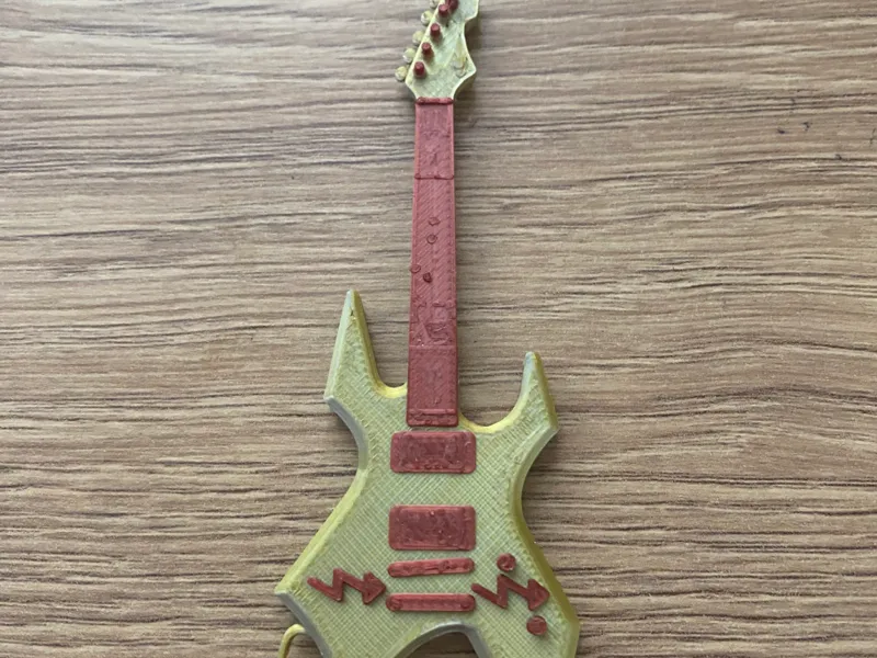 rocková kytara přívěšek