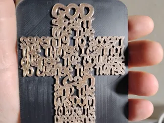 Serenity prayer cross
