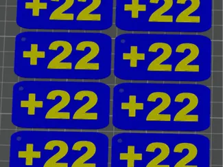 Llavero rosario central +22