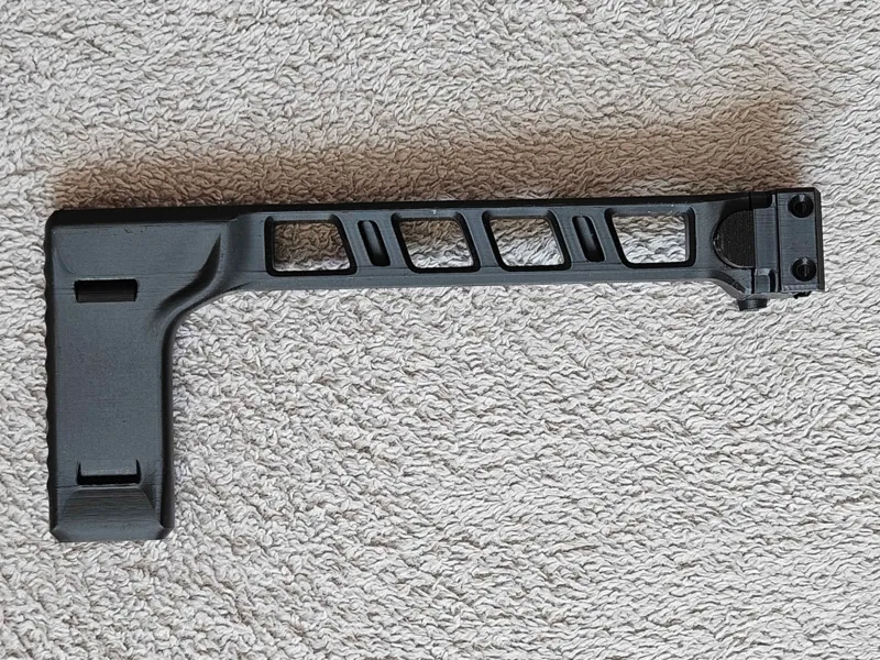 Simple Airsoft Picatinny Folding Brace 