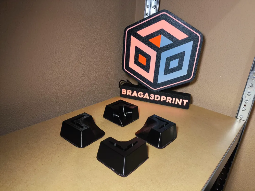 Rack Feet – Protect Floor and Reduce Vibration by braga3dprint - MakerWorld