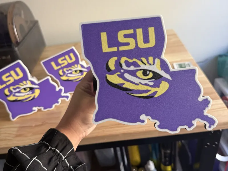 LSU Tigers Trailer Hitch Receiver Plug