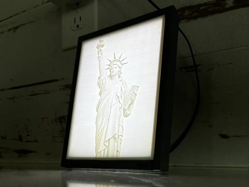 Lady Liberty lithophane