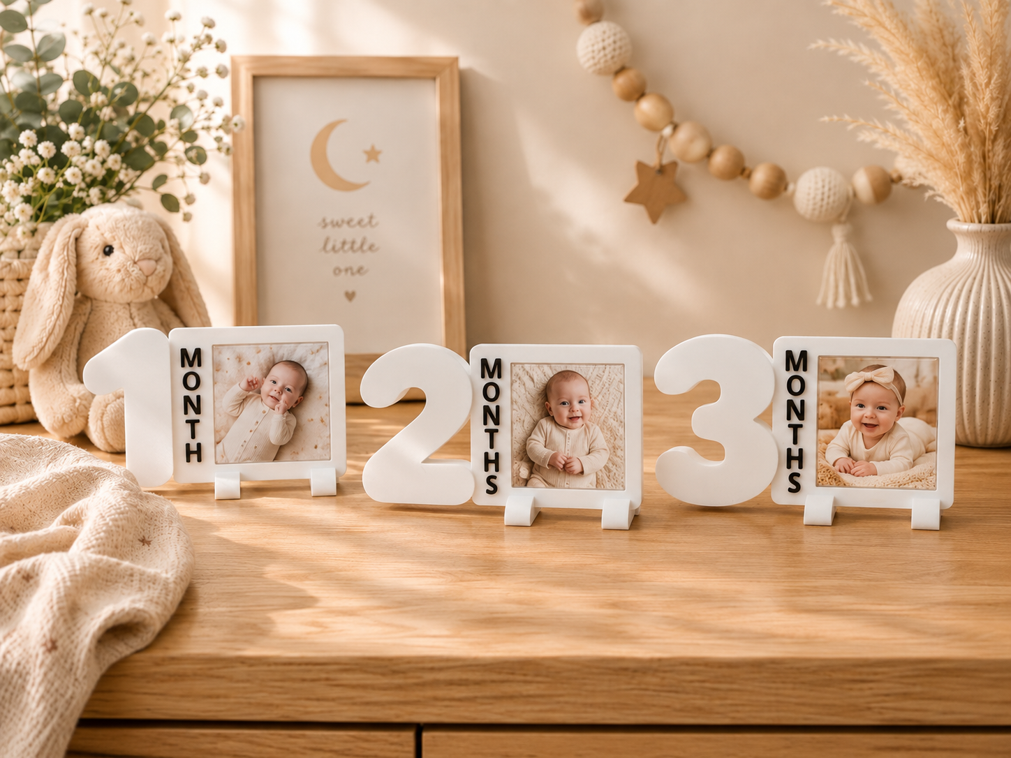 Baby Months Collection | 2x2 Photo Magnets Frame - 1