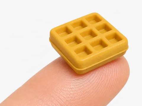 Figura decorativa: Mini Food Icon Series - #45 Waffle — referencia de MakerWorld