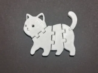 Mini Articulated Cat – Flexible 3D Fidget Toy