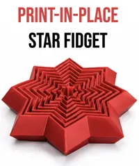 Print-In-Place Star Fidget [0.2mm layer, 2 wall, 15% infill]