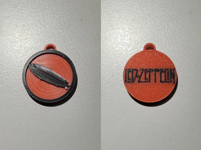 Led Zeppelin Mothership Double Sided Keychain