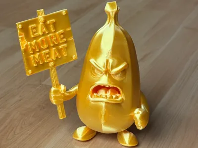 Angry banana - eat more meat