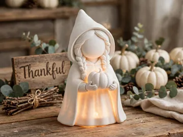 Accesorio de iluminación decorativa: Tealight Witch With Pumpkin Figure — vista de referencia 4