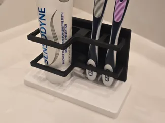 Modern Toothbrush & Toothpaste Holder