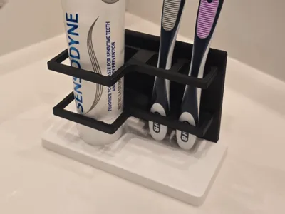 Modern Toothbrush & Toothpaste Holder