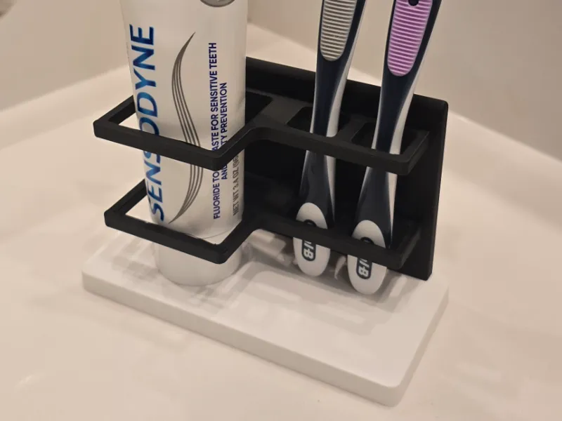 Modern Toothbrush & Toothpaste Holder