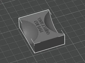 Double sided UK pool ball marker