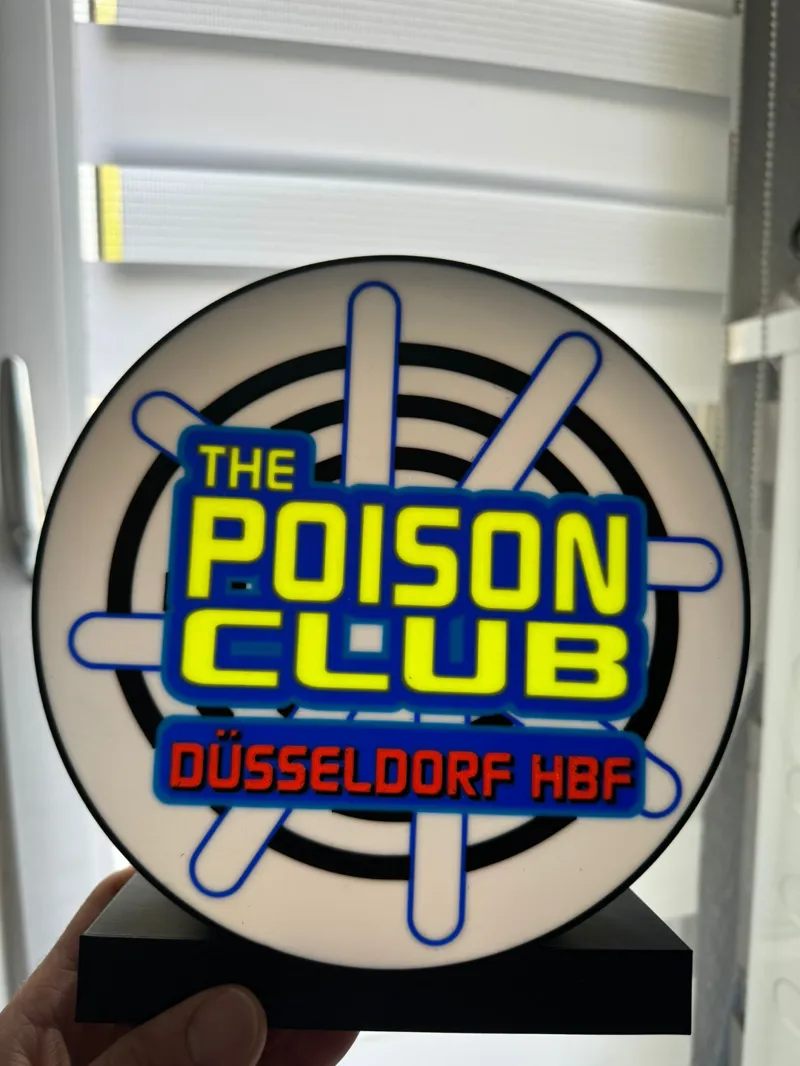 Poison Club Düsseldorf LED Lampe