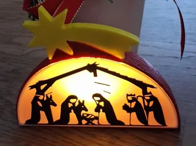 Illuminated Christmas Decoration - Christmas Nativity