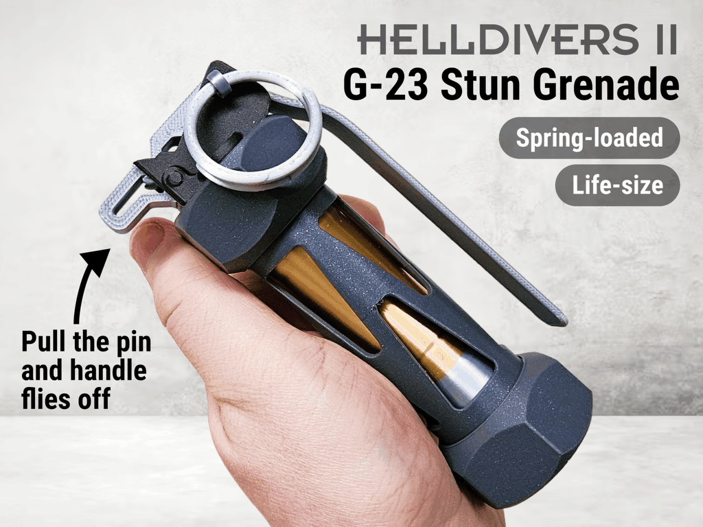 Helldivers Stun Grenade Prop with Flying Handle - 1