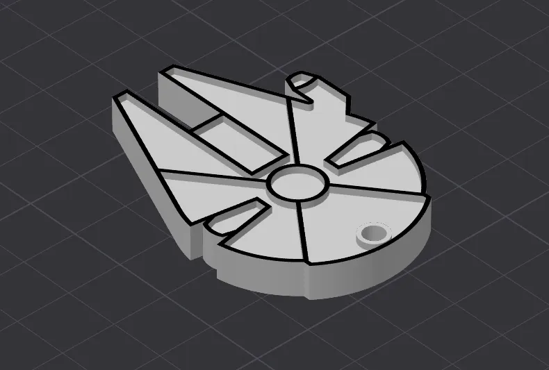 Millennium Falcon Keychain 2