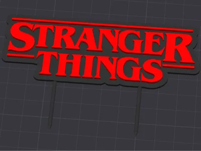 Stranger things cake topper