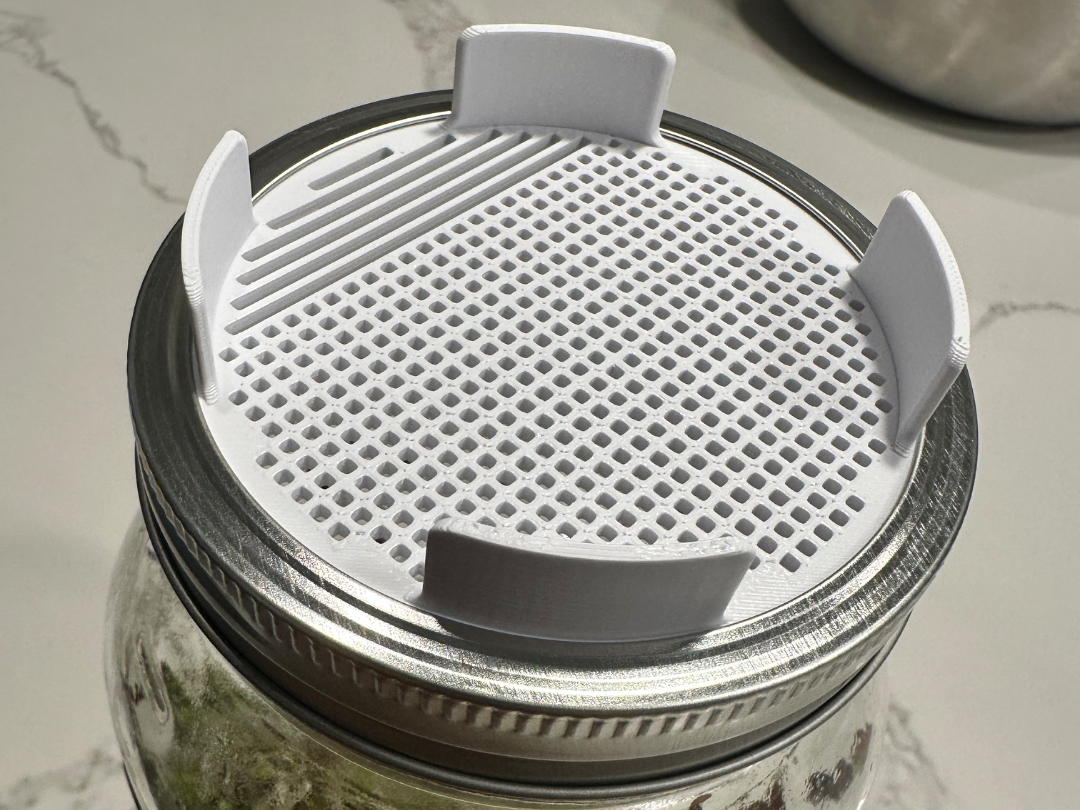 Seed Sprouting Wide Mouth Jar Lid