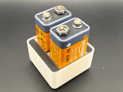 Gridfinity Bin 1x1 – 9V Battery Holder