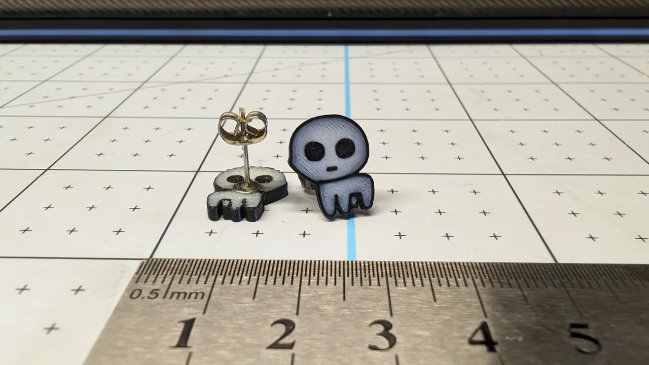 Autism Creature Earrings view 2