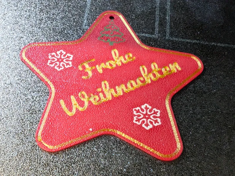 Frohe Weihnachte Schild