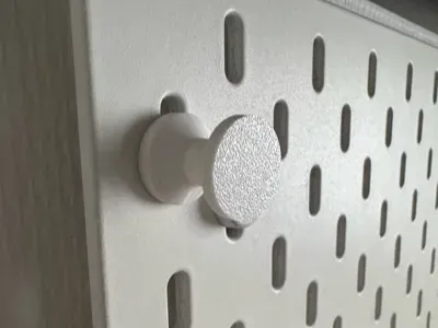 Crochet à visser pour panneau IKEA Skadis