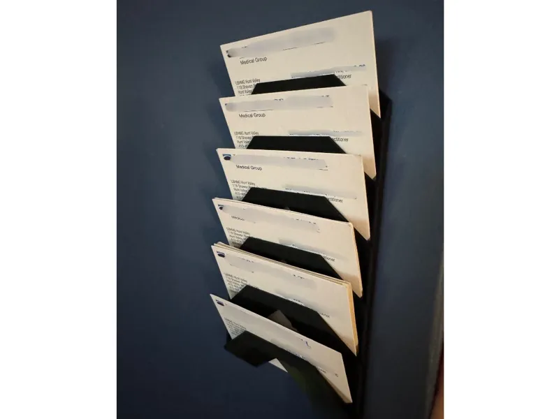 Wall Mounted Business Card Holder