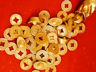 招财小金币 棋牌桌游筹码 新年 钱币 铜币 古钱币