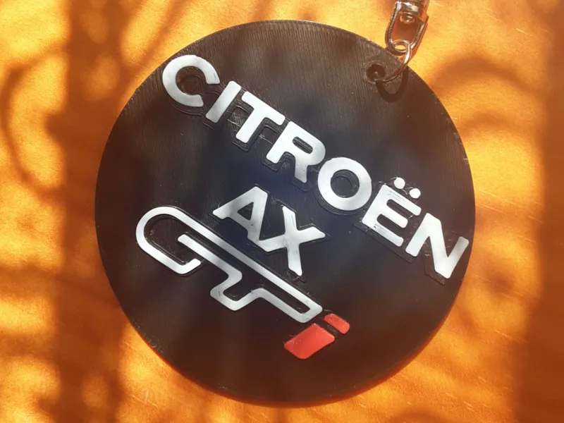 Llavero Citroën AX GTi - Impreso en 3D