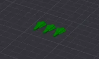Top of carrot 0.1mm layer, 2 walls, 15% infill