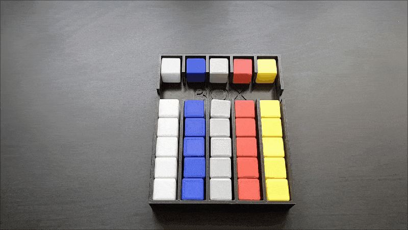 CUBE COLOR BOX PUZZLE - GAME BRAIN PUZZLE