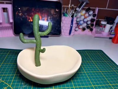 Cactus Key & Trinket Dish