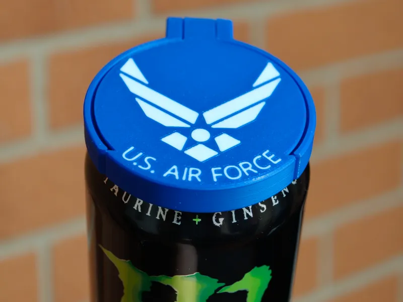 U.S. Air Force can lid print in Place