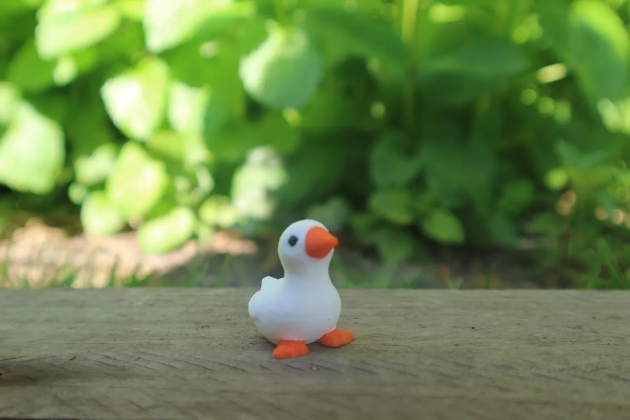 Cute Tiny Goose & Keychain Version view 4
