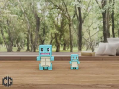 Squirtle Pokemon Multicolor