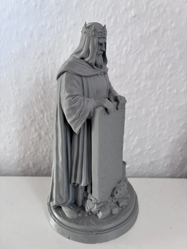 Medieval King with Law Tablet - Free 3D Print Model - MakerWorld